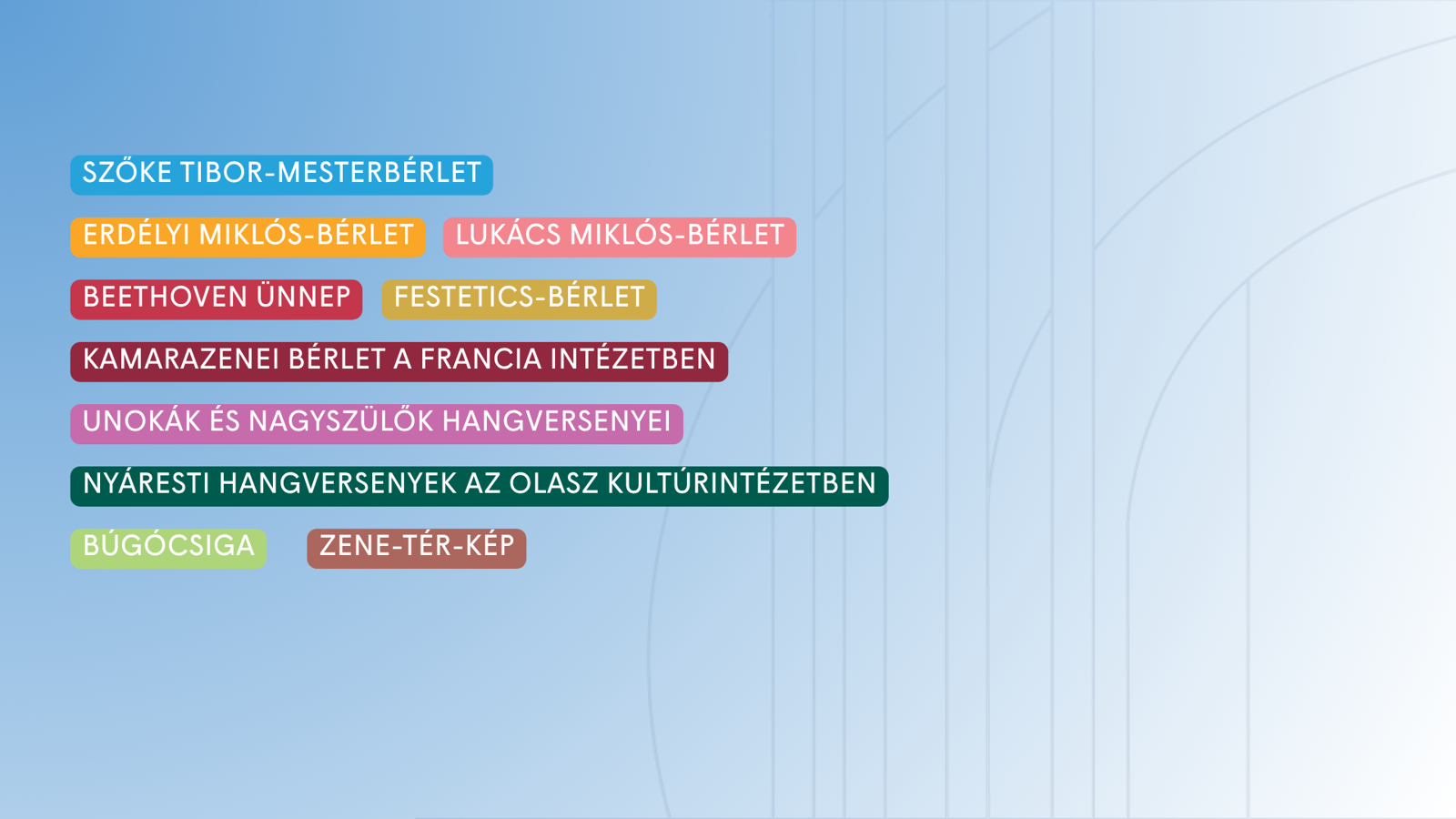 Hangverseny-sorozataink a 2026/2027-es évadban